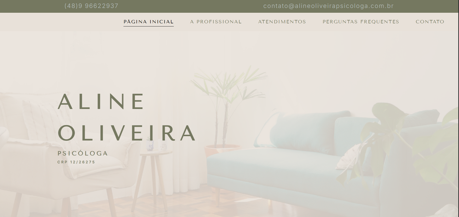 Site Aline Oliveira Psicóloga